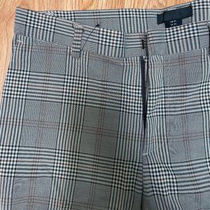 Skinny Plaid Checkered Dress Pants